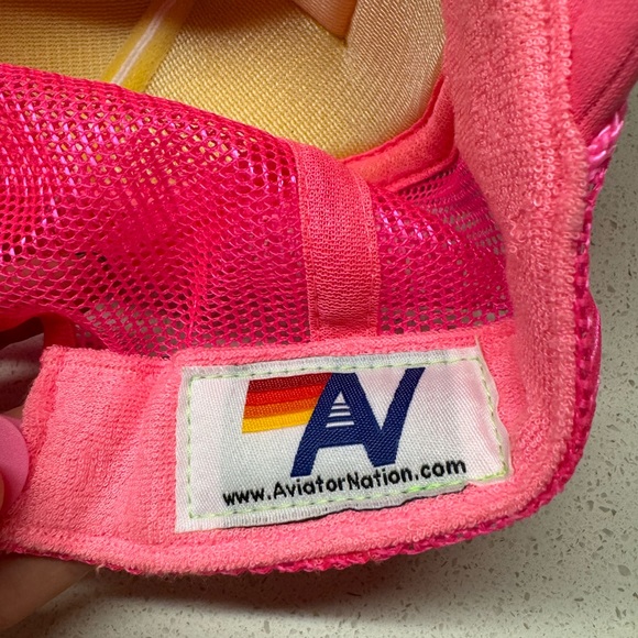Aviator nation hot pink trucker hat - Picture 5 of 5
